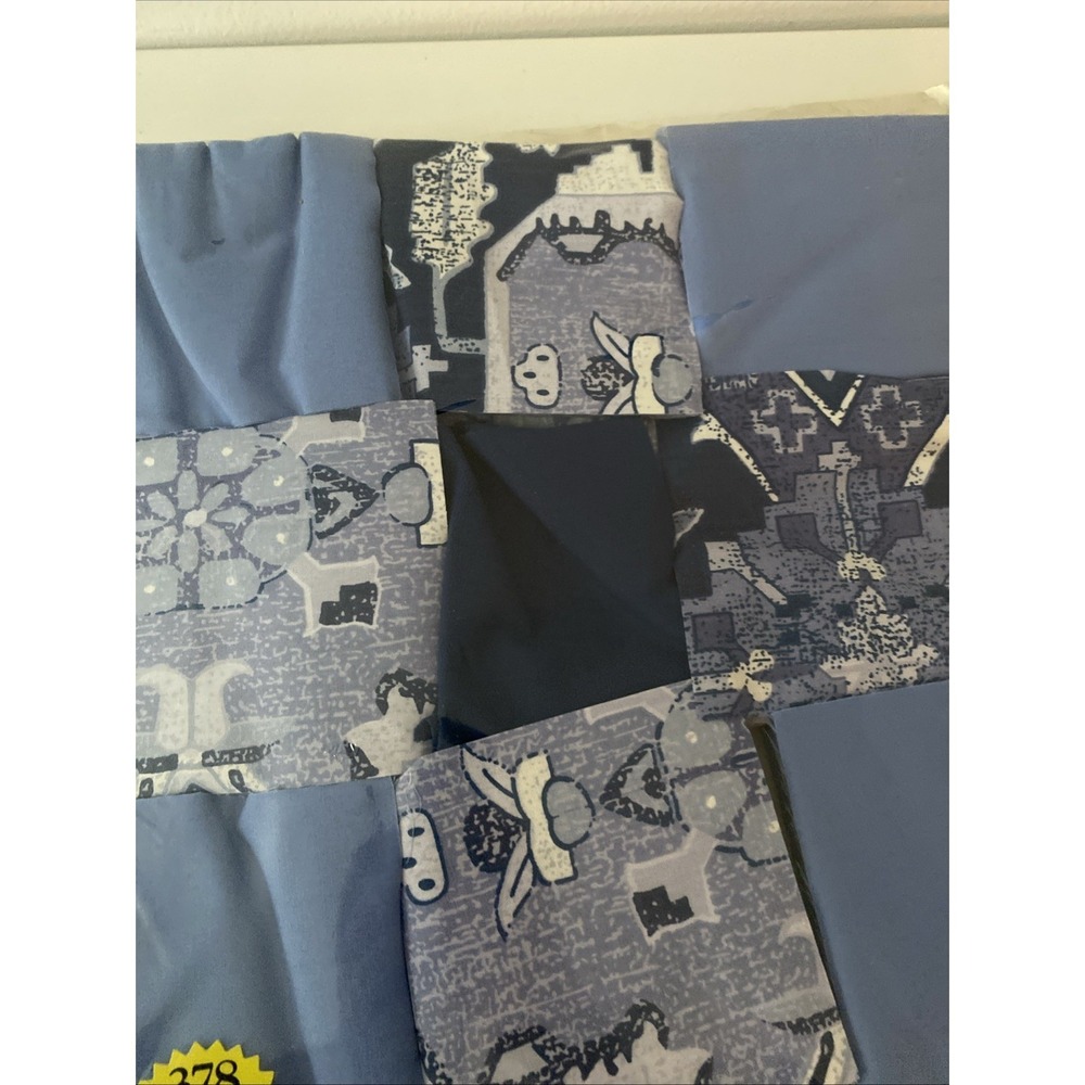 Craft Quilt Blocks, " Country Patchwork, Perfect Quilt Pieces, 60x72" Kit Blue - Picture 4 of 10